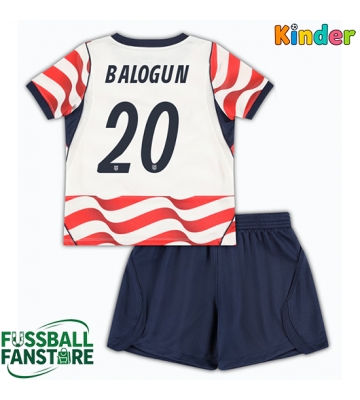 Vereinigte Staaten Folarin Balogun #20 Replik Heimtrikot Kinder WM 2026 Kurzarm (+ Kurze Hosen)